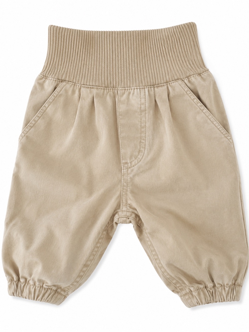 H&M Beige Ribbed Baby Joggers